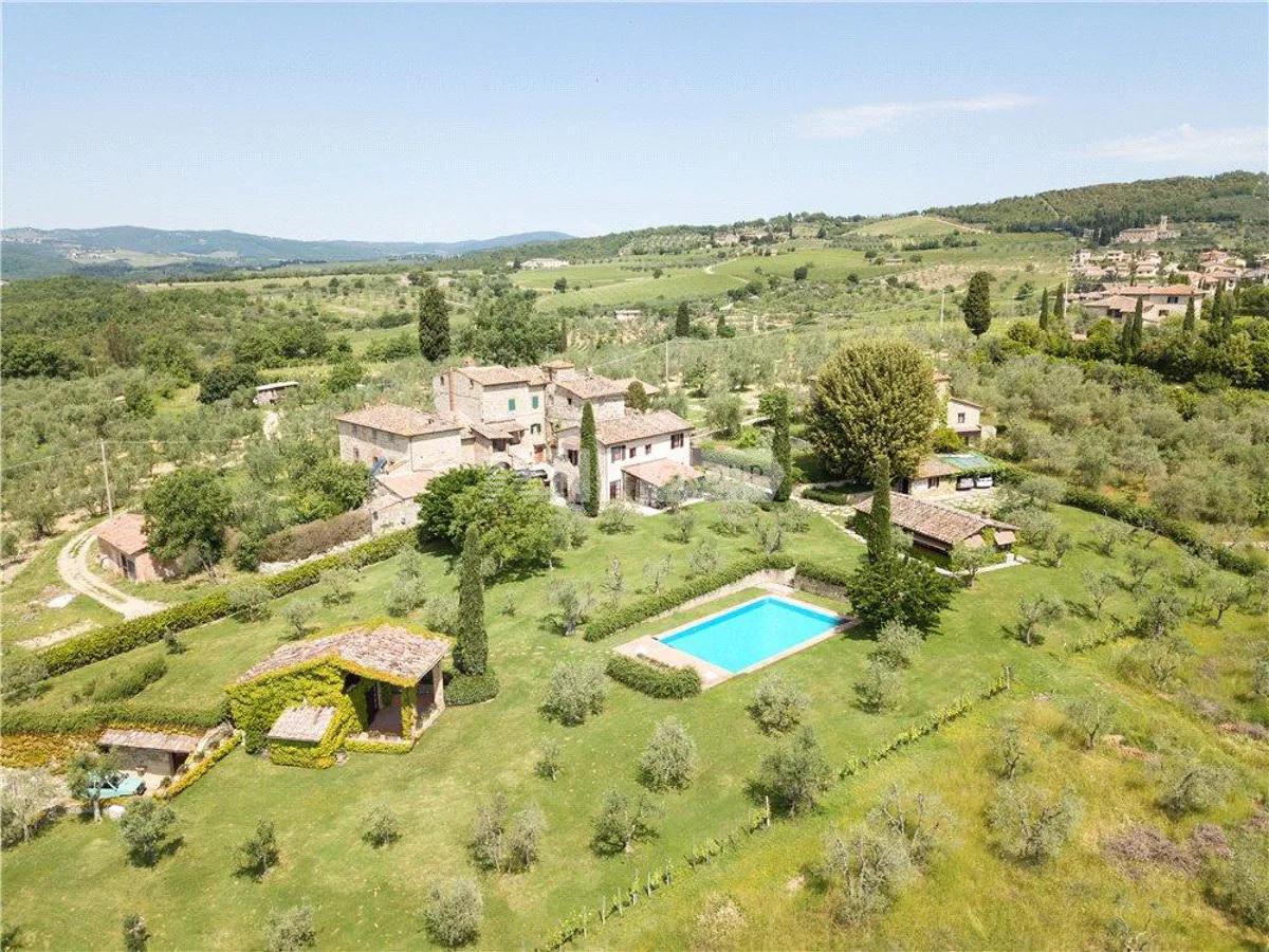 Прекрасная вилла с панорамным видом на Тоскану (flo190011)