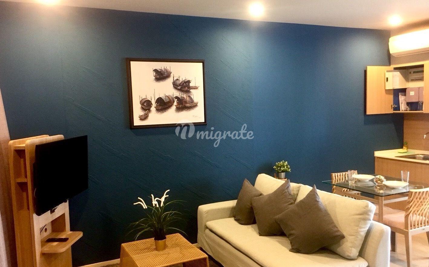 1 спален Кондо на продажу в Baan Thew Talay Blue Sapphire (Baan Thew Talay Blue Sapphire)