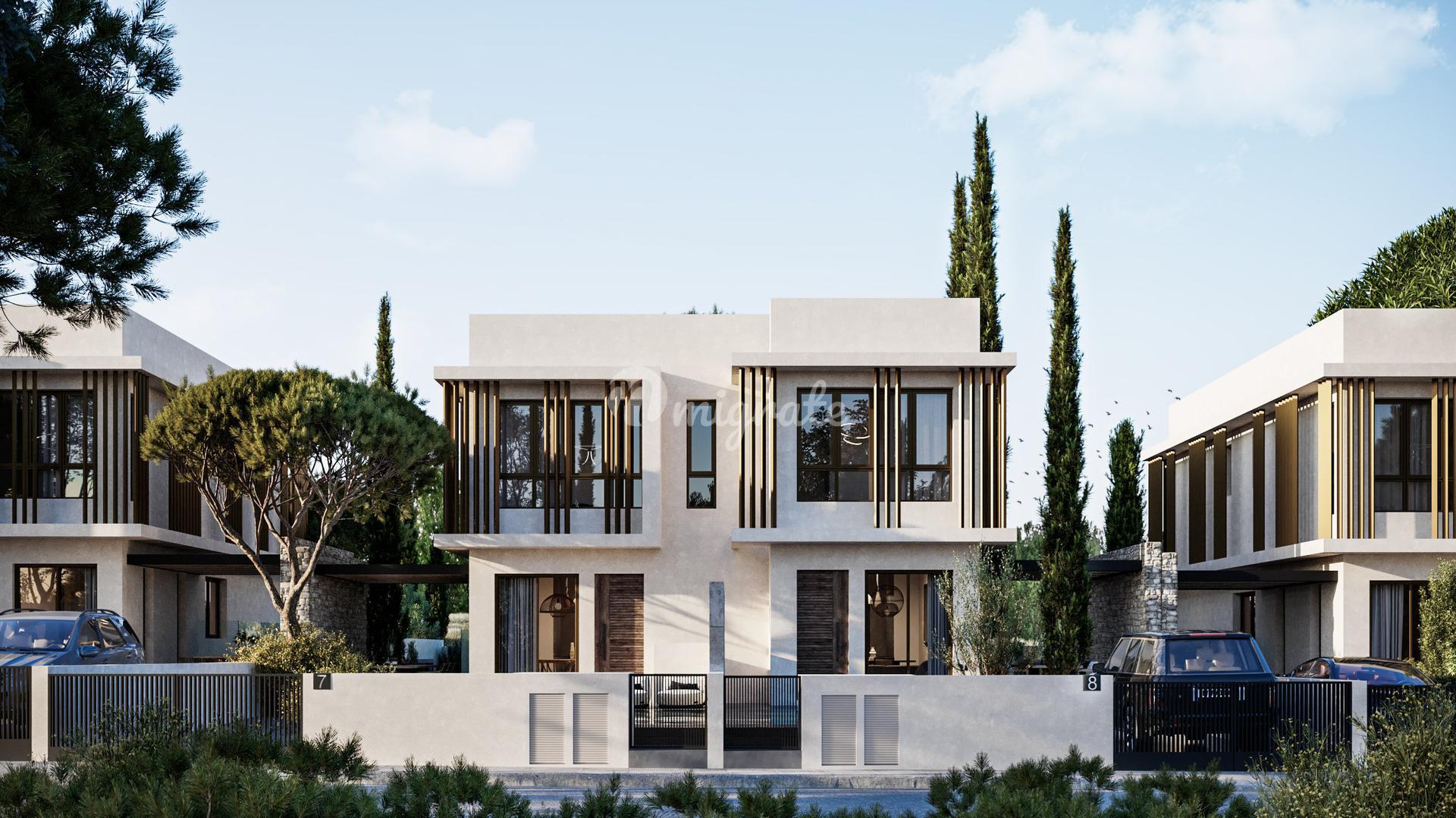 Двухквартирный дом с 3 спальнями в Протарасе, Фамагуста
 (3 Bedroom Semi-Detached House in Protaras, Famagusta)