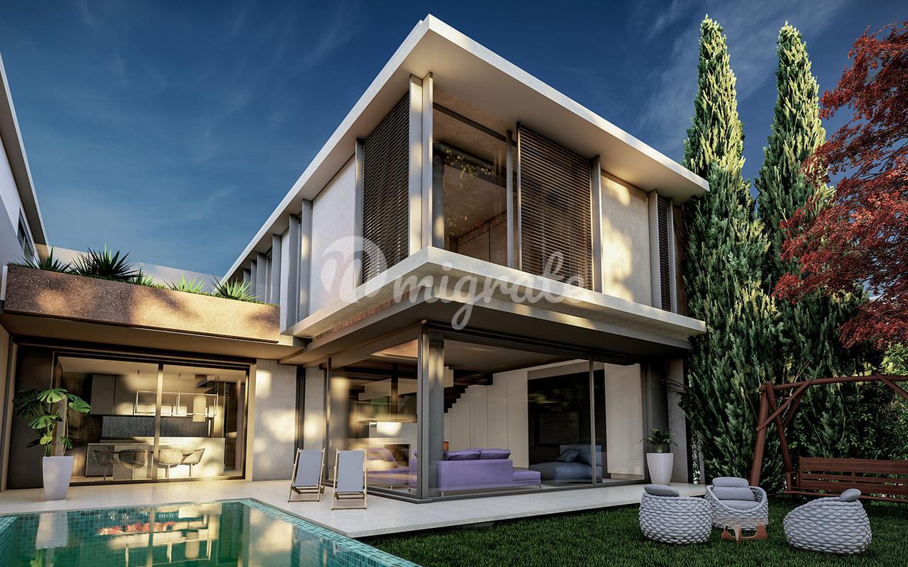 Комплекс вилл в элитном живописном районе Антальи (Ailas - AN431)