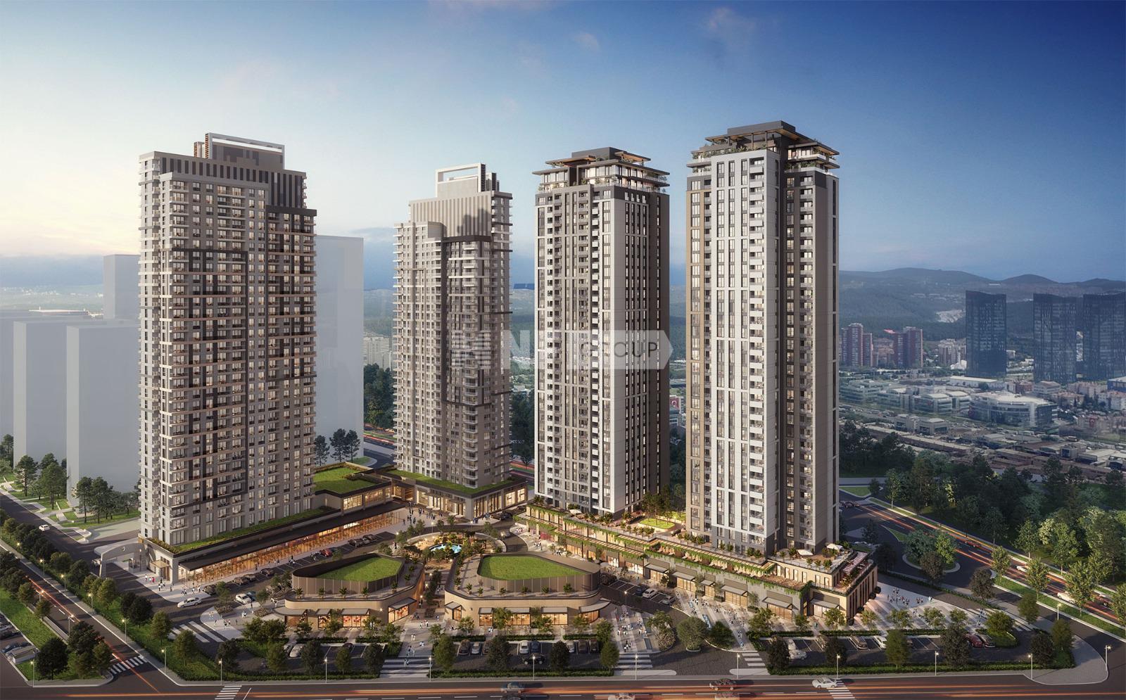 Современный жилой комплекс семейной концепции, офисы и коммерческие помещения в Стамбуле (IST279 -Avrupa konutlari Yamanevler)