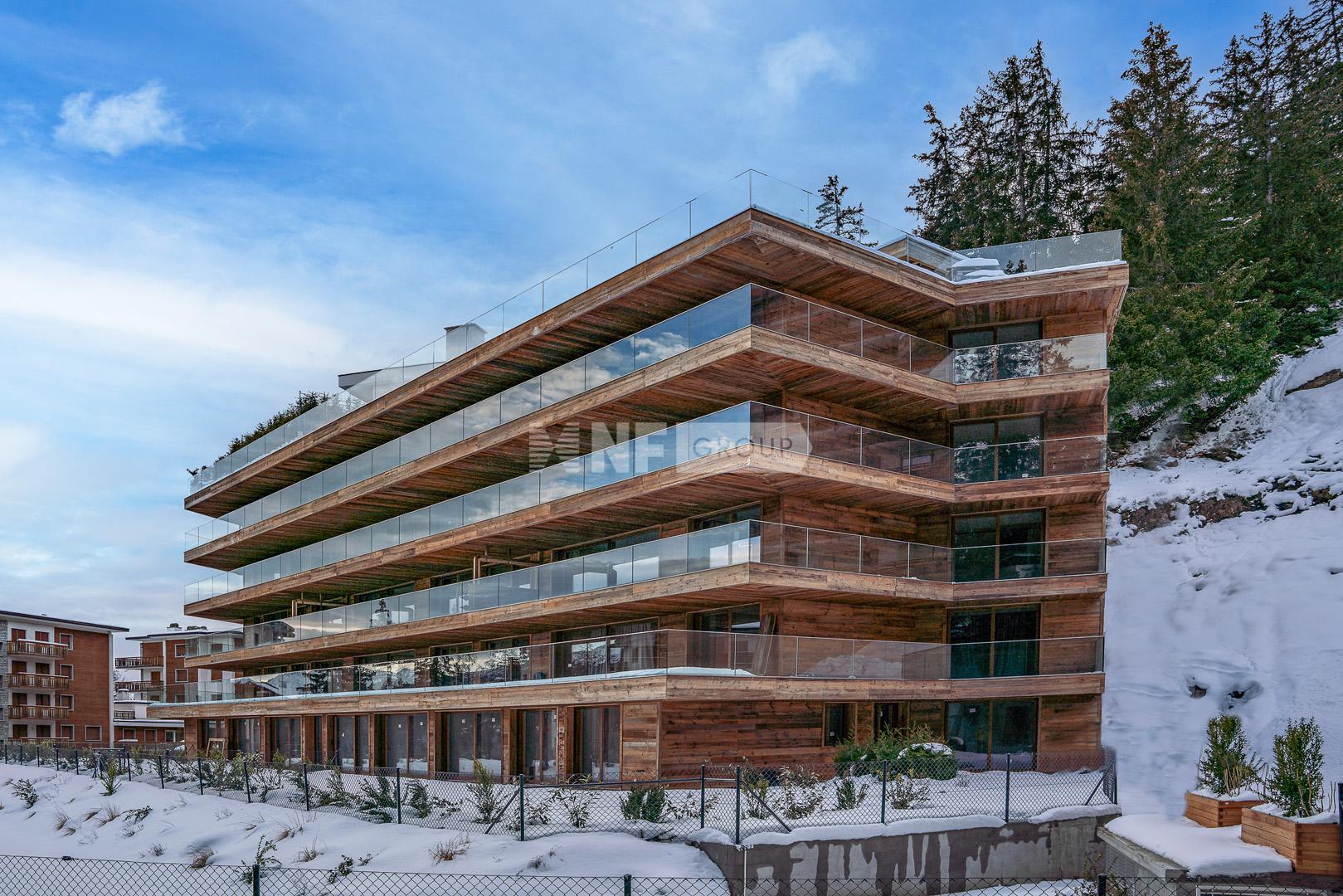 Двухуровневый пентхаус в новом комплексе резиденций в Кран-Монтана (Sport Club Residences)