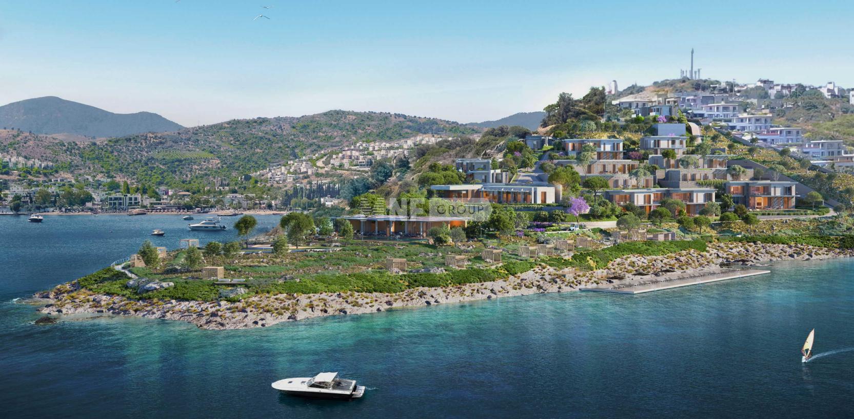 Дизайнерские особняки на берегу моря в Бодруме (ONENESS MANSIONS KUCUKBUK BODRUM G-KBU-005)