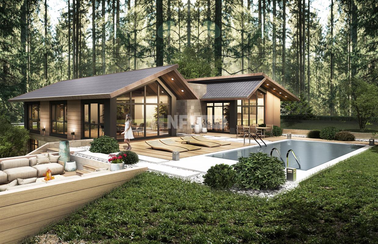 Вилла в новом закрытом комплексе в Измире