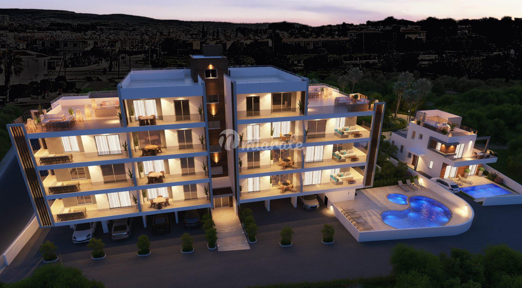 Пентхаус с 2 спальнями в Като Пафос, Пафос
 (2 Bedroom Penthouse in Kato Paphos, Paphos)