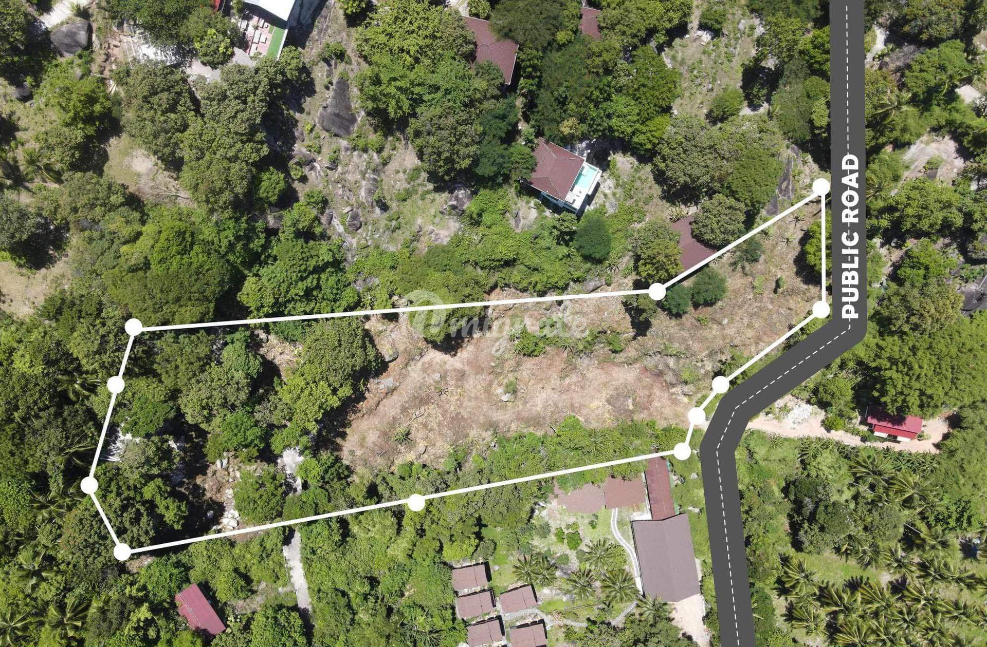 Земельный участок на продажу (Land for Sale on a Hillside with Sea View)