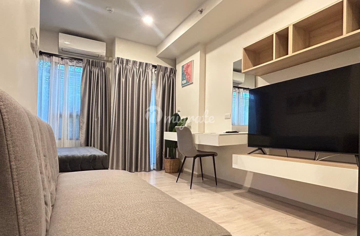 Студия Кондо на продажу в Escent Park Ville Chiangmai (Escent Park Ville Chiangmai)