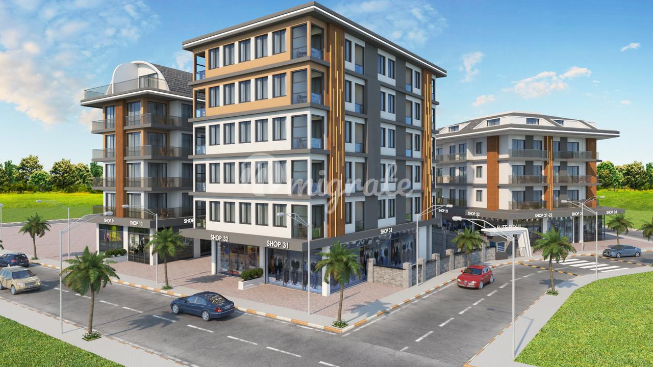 Элитный комплекс апартаментов в центре Аланьи (ELITE CITY 2)