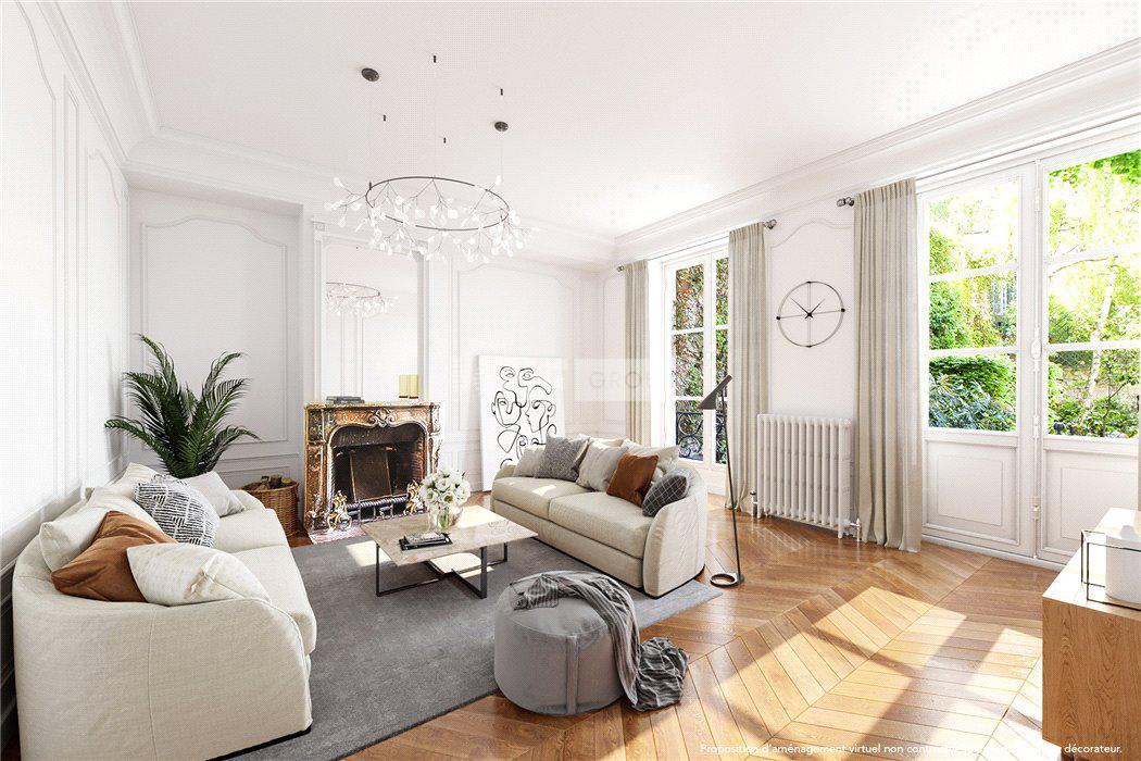 Двухэтажные апартаменты с частным садом в 6-ом округе в Париже