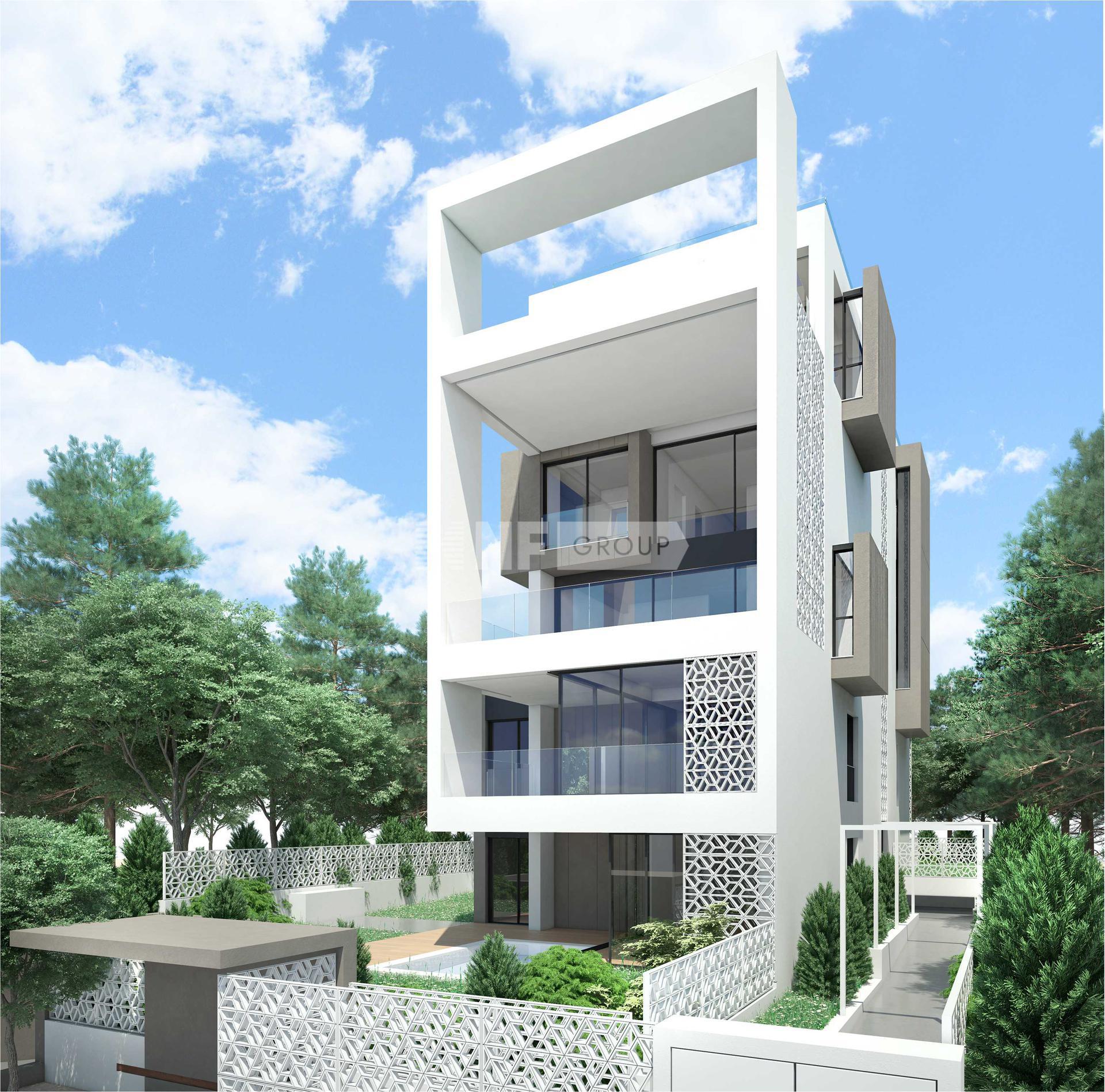 Двухуровневые апартаменты с видом на море в Греции