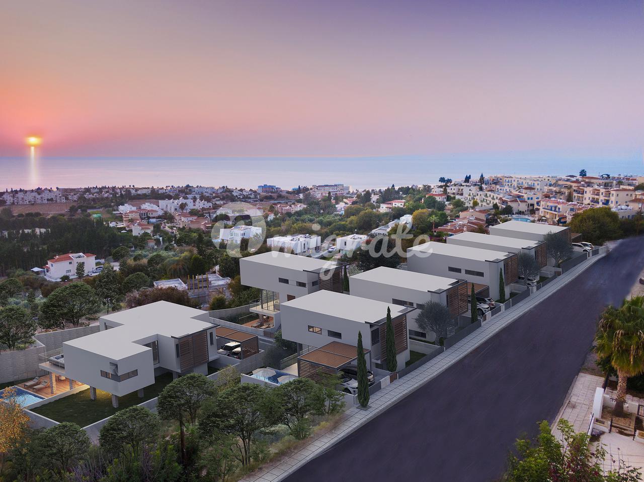 Эксклюзивные виллы на холме в Пафосе (THE GALLERY Kuutio homes)