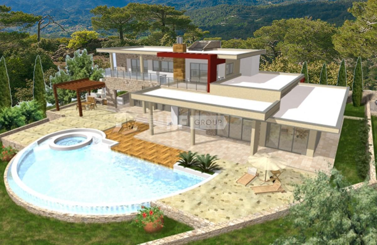 Вилла с видом на море и горы