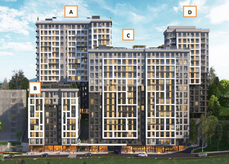 Коммерческое помещение в новом жилом комплексе в Стамбуле (Genyap Link Kagithane)