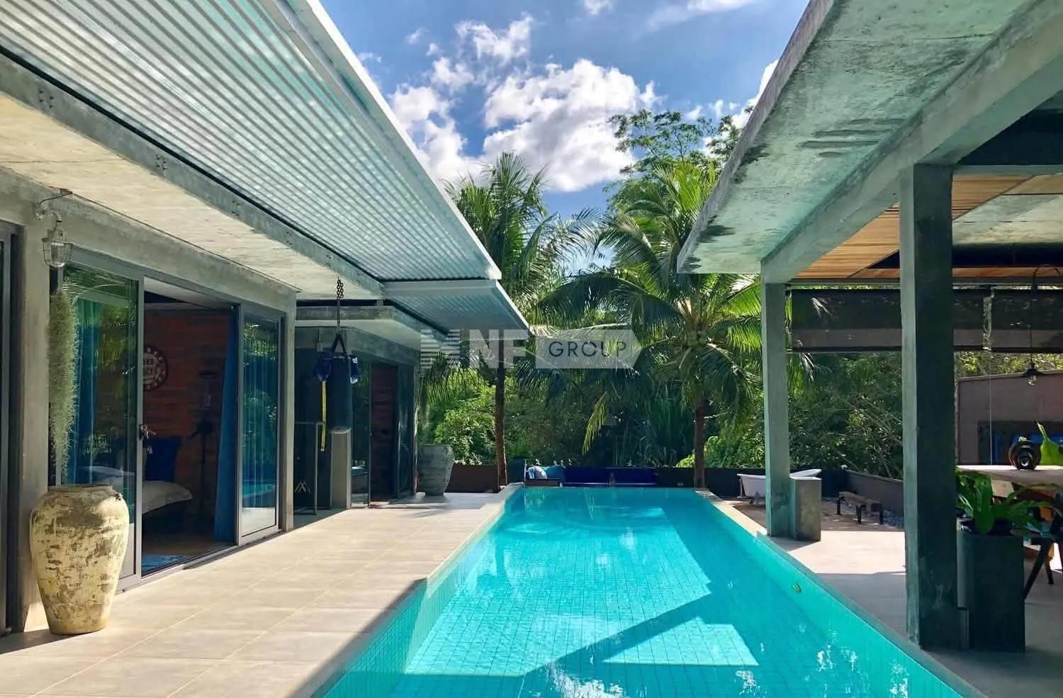 Tropical Industrial Loft Pool Villa for Sale & Rent