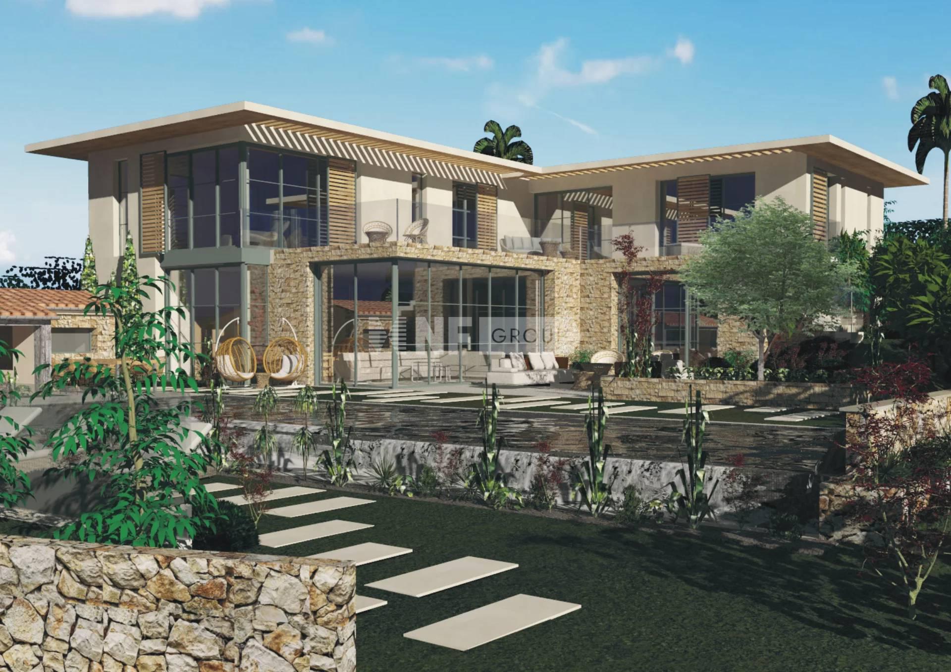 Вилла с панорамным видом на море в престижном районе Канн (Ref.: 8460)