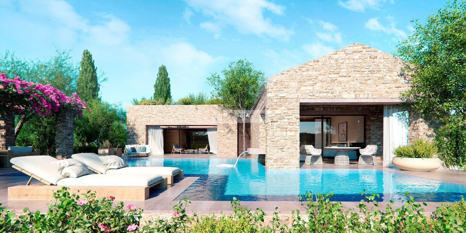 Вилла с видом на гольф-поле