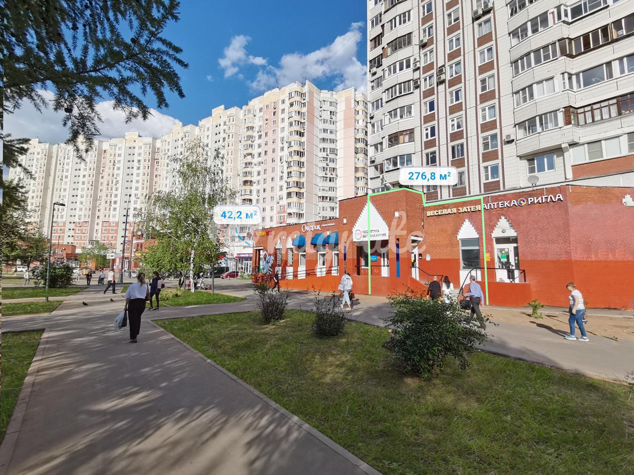 Торговое помещение 43.5 м² рядом с метро Братиславская, Братиславская ул.,  д. 15, к. 1 - аренда без посредников