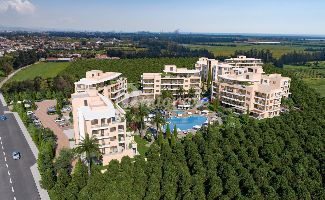 Закрытый курортный комплекс апартаментов в Лимасоле (Limassol Park Block B (Leptos))