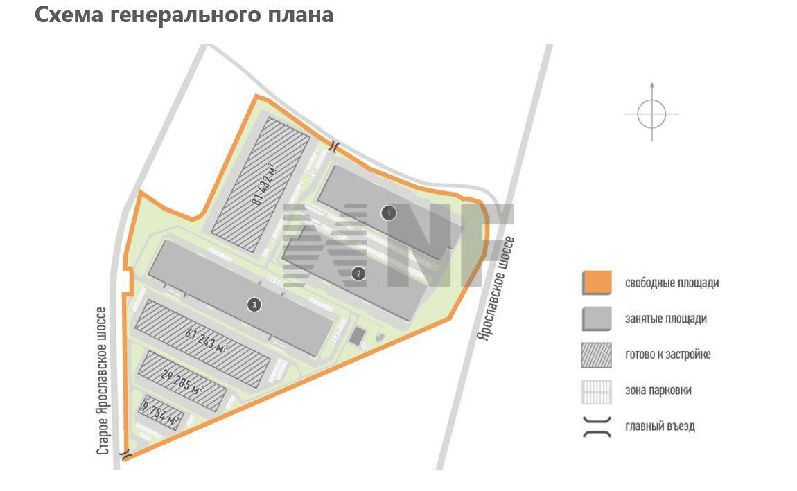 Аренда - Складской комплекс ПНК Пушкино 2, 81432.0 м², Ярославское шоссе,  20 от МКАД | kf.expert