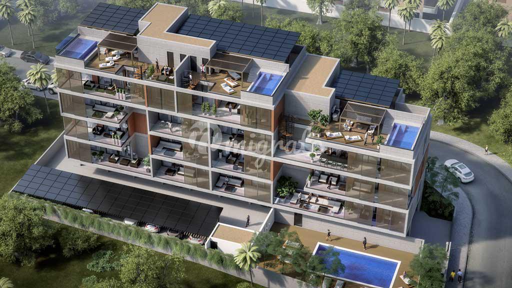 Пентхаусы в роскошном современном закрытом жилом комплексе (Rosewood)