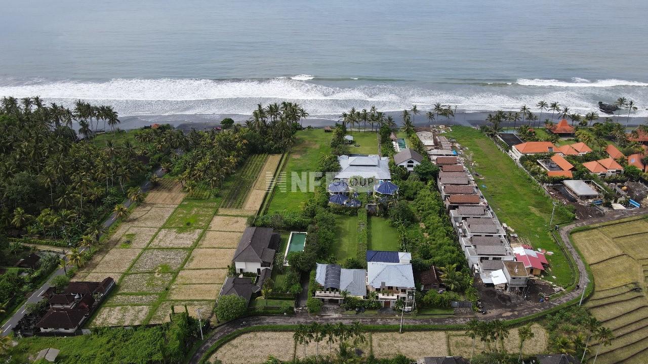 Luxury Beachfront Villa with Mesmerizing Ocean, Rice Field and Mountain Backdrops