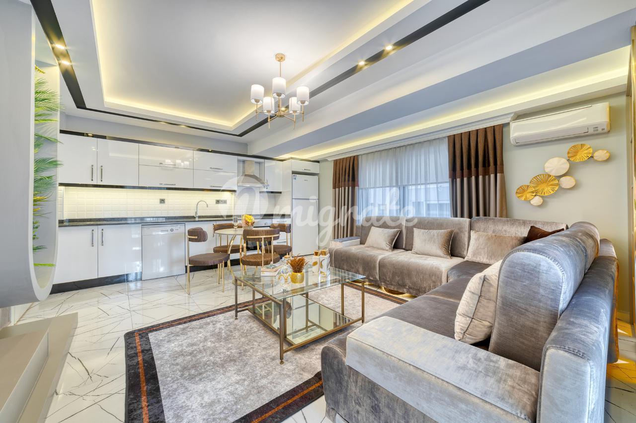 Дизайнерская квартира в Аланье в 100 метрах от моря