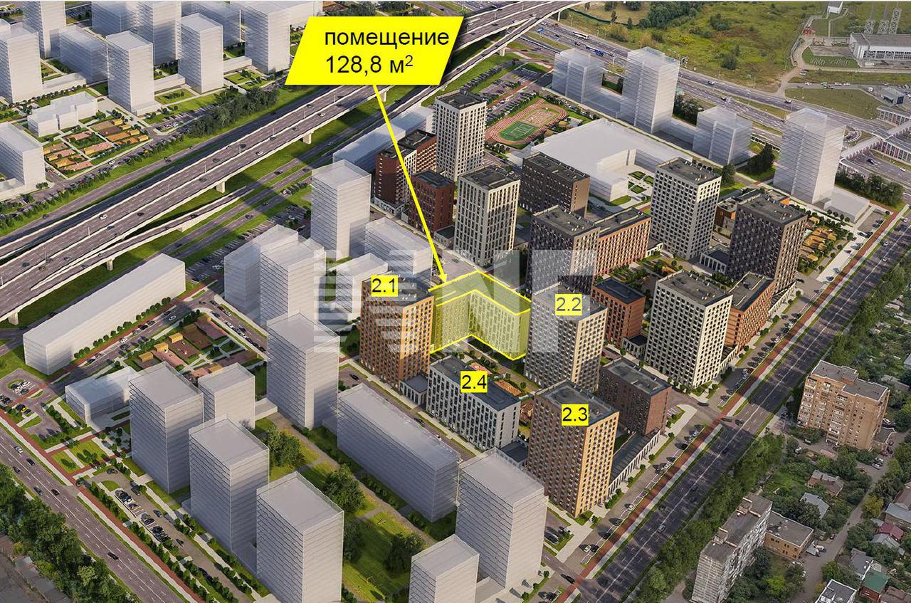 Торговое помещение 128.8 м² рядом с метро Щербинка, Никольские Луга, 2.1 -  продажа без посредников