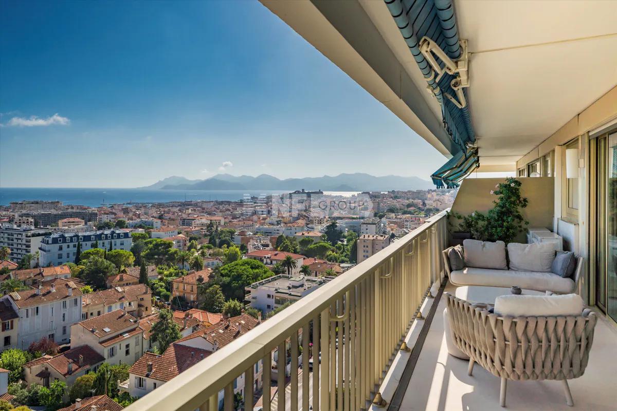 Апартаменты с панорамным видом на море в Каннах (RSI012053318)