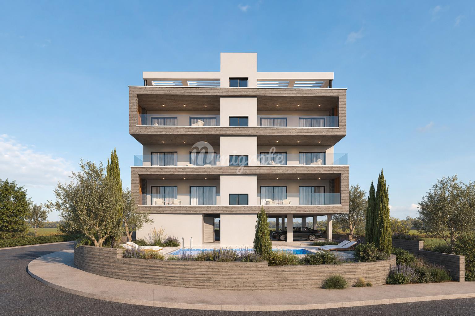 Апартаменты с 2 спальнями в Королевских гробницах, Пафос
 (2 Bedroom Apartment in Tombs of the King, Paphos)