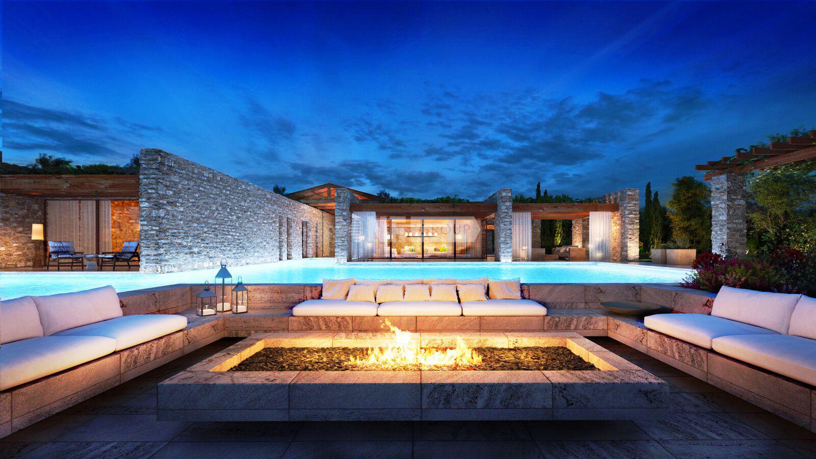 Вилла с видом на пляж