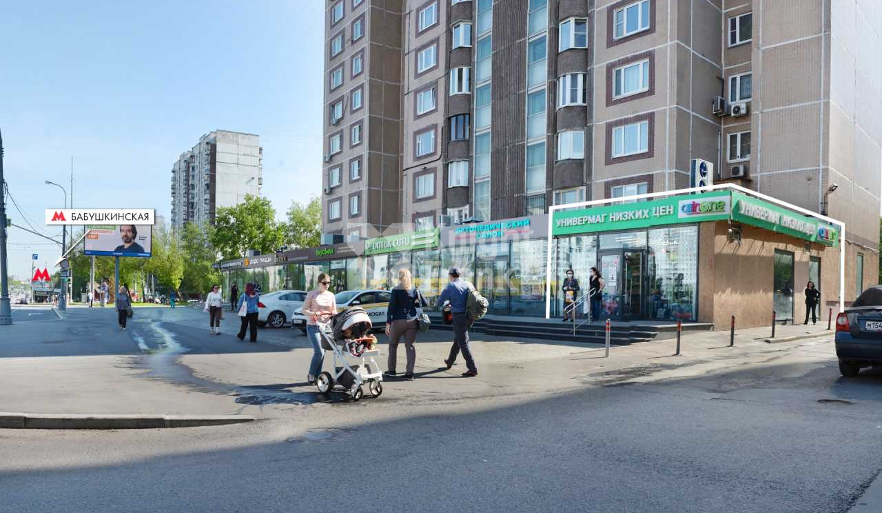 Торговое помещение 132.0 м² рядом с метро Бабушкинская, Енисейская улица,  д. 22 к. 2 - продажа без посредников