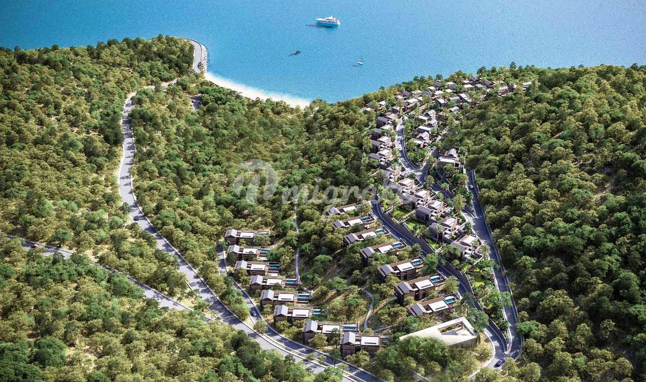 Комплекс эксклюзивных вилл с видом на море в Бодруме (RANBOW GOLKOY BODRUM G-GKO-007)