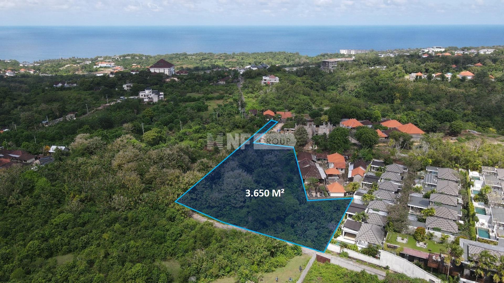 3650 sqm Leasehold Land in Ungasan
